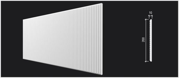Панель дюрополимерная Decor-Dizayn DD925 (200x10x3000)