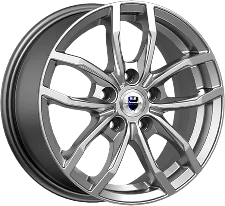 Литой диск K&K Фрост 15x6.5" 5x112мм DIA 57.1мм ET 50мм Дарк платинум