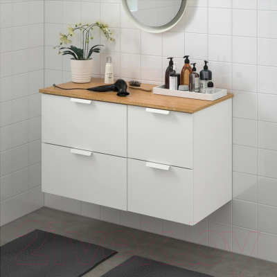 Шкаф для ванной Ikea Годморгон/Толкен 792.953.44