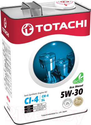 

Моторное масло Totachi, Eco Diesel Semi-Synthetic 5W30 CI-4/SL / 4562374690486
