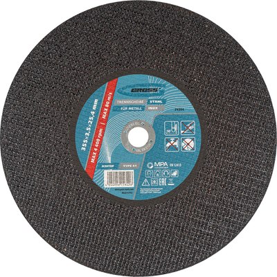 Отрезной диск Gross 355x3.5x25.4мм WA24TBF/ 74394 - 