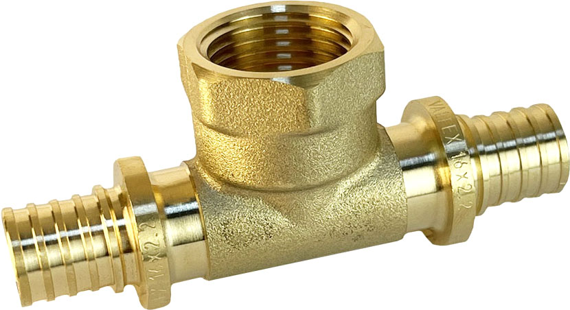 Тройник Valfex Надвижной 16(2.2)x3/4"x16(2.2) / VF.432.AF.163416