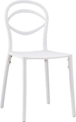 Стул пластиковый Woodville Simple / 15739 (белый) - 