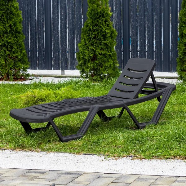 Купить Шезлонг Ellastik Plast лластик лм 187x63.5x32 в Минске