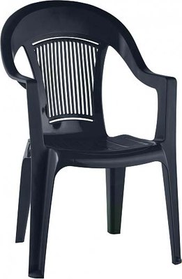 Стул пластиковый Ellastik Plast Элластик (антрацит) - 