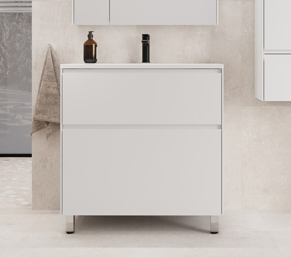 Тумба под умывальник Symbolite Лима 100 Line Plus 2 ящика