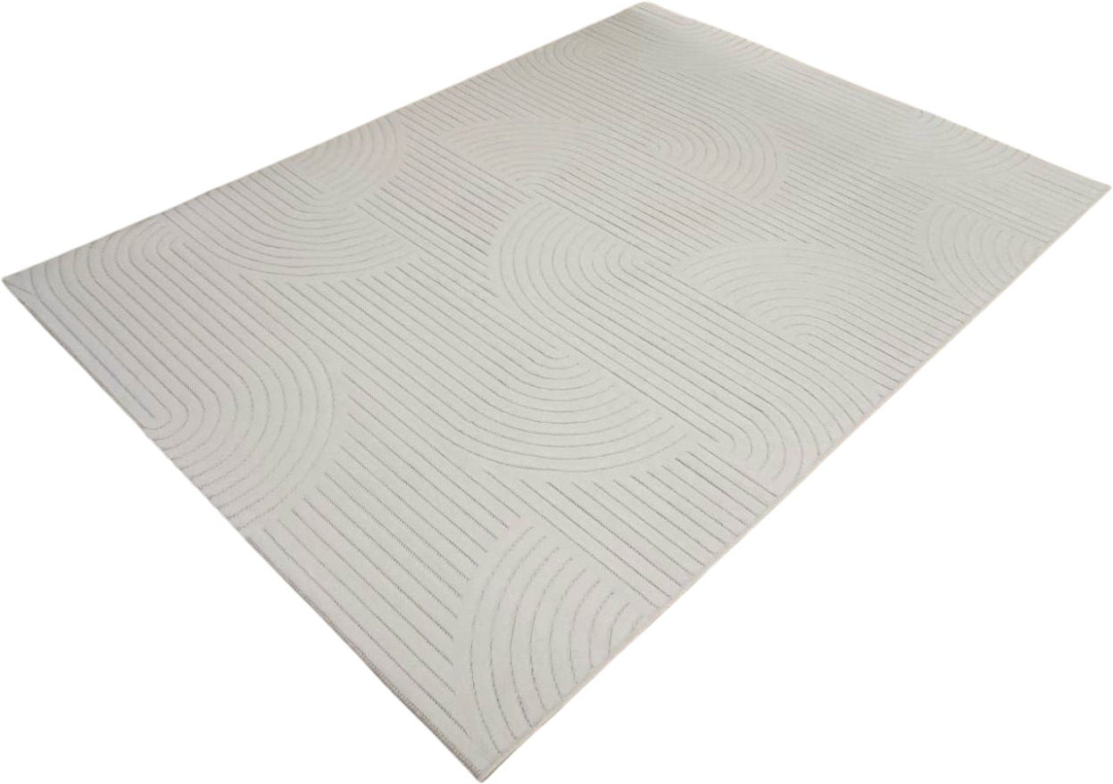 Ковер Radjab Carpet Сканди Сизаль Прямоугольник 10949A / 12209RK (3x4, Krem/Krem)
