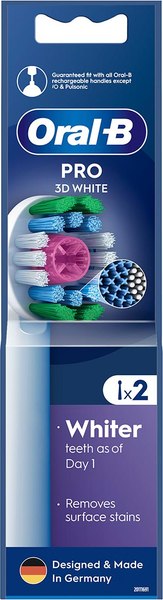 Набор насадок для зубной щетки Oral-B 3D White Pro (2шт)