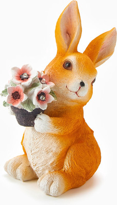 Фигурка для сада Take It Easy Зайка с букетом / 10824126 - 