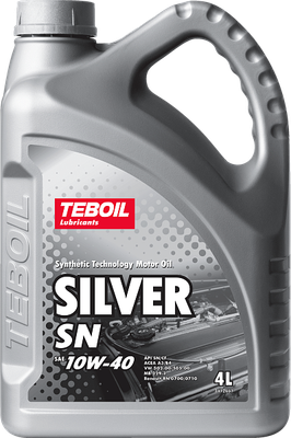 Моторное масло Teboil Silver SN 10W40 / 3452412 (4л) - 