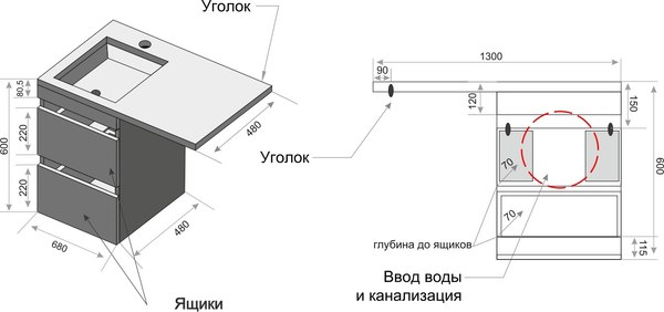 Купить Тумба под умывальник Symbolite Даллас 130 Люкс Plus в Жодино