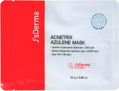 Маска для лица тканевая J'sDerma Acnetrix Azulene Mask (25г) - 