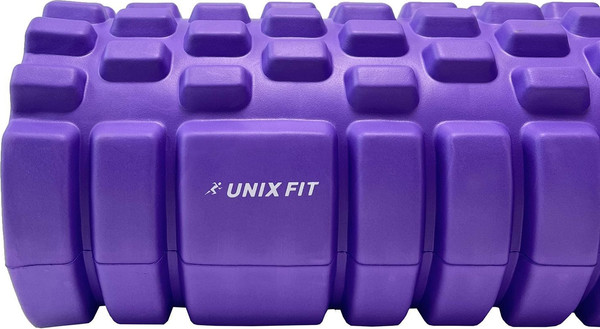 Валик для фитнеса UNIX Fit FRU33CMVT (33см, фиолетовый)