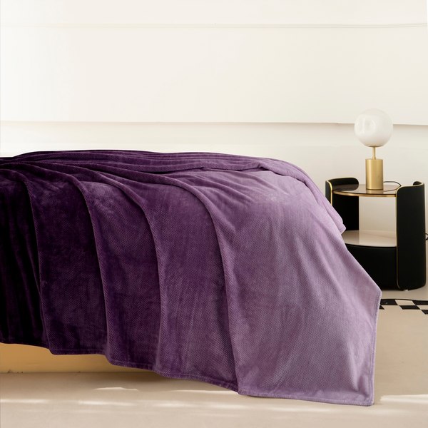 Плед Karven Фланель 1.5сп / PL009 PRINT JACQAURD v6 Purple