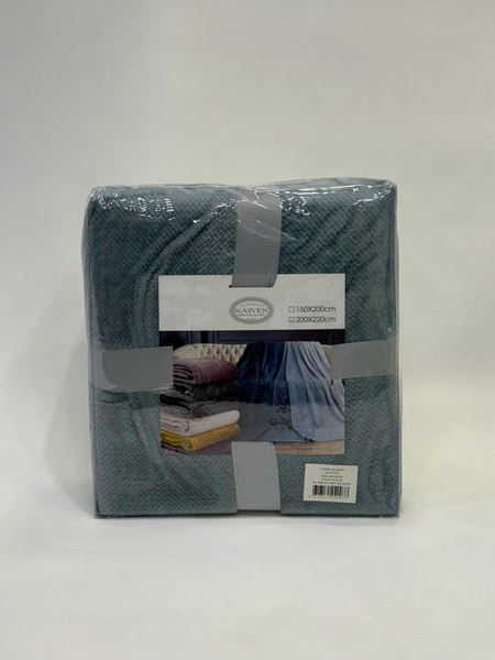 Плед Karven Фланель 1.5сп / PL009 PRINT JACQAURD v7 Blue