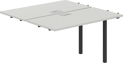 Комплект столов модульных Norden 120х123.8х75 / SG.211.SH.44.AN (антрацит/серый бархат) - 