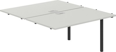 Комплект столов модульных Norden 280х163.8х75 / SG.218.SH.44.AN (антрацит/серый бархат) - 