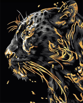 

Картина по номерам, Золотые краски / H197