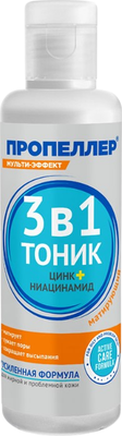 

Тоник для лица, 3 в 1 матирующий