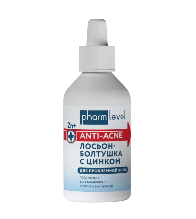 Лосьон для лица Pharmlevel Чистая кожа Лосьон-болтушка с цинком (100мл)