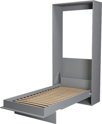 Шкаф-кровать трансформер Макс Стайл Mykonos Eco 90x200x18 Egger (серый асфальт U732 ST9) - 