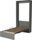 Шкаф-кровать трансформер Макс Стайл Dynamo 90x200x18 Egger (серый асфальт U732 ST9) - 