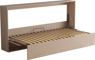 Шкаф-кровать трансформер Макс Стайл TNT 90x200x18 Egger (миндаль бежевый U211 ST9) - 