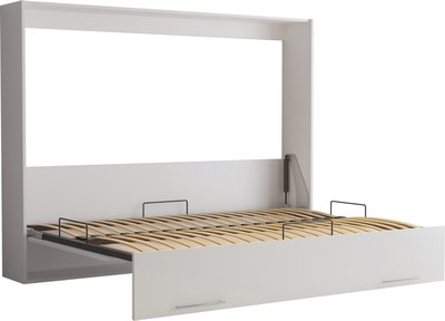 Шкаф-кровать трансформер Макс Стайл TNT 140x200x18 Egger (белый классический W960 ST7) - 