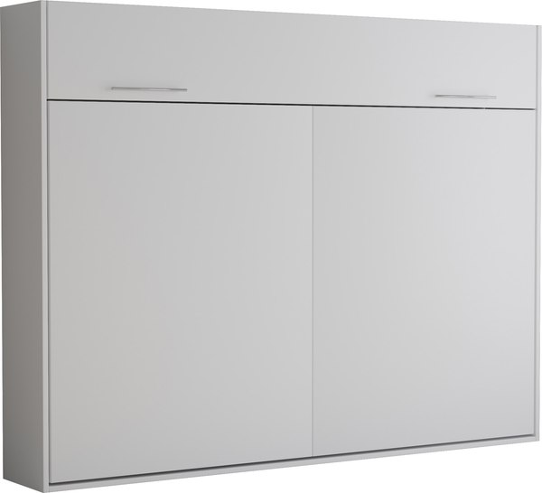 Шкаф-кровать трансформер Макс Стайл TNT 140x200x18 Egger (белый классический W960 ST7)
