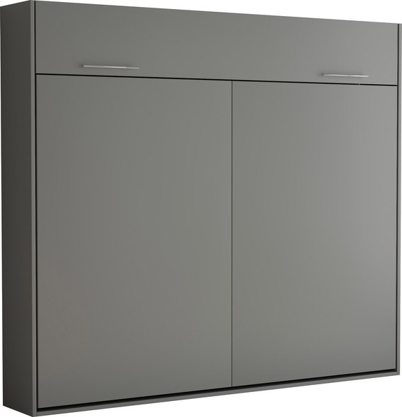 Шкаф-кровать трансформер Макс Стайл TNT 140x200x18 Egger (серый асфальт U732 ST9)