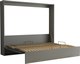 Шкаф-кровать трансформер Макс Стайл TNT 160x200x18 Egger (серый асфальт U732 ST9) - 