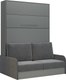 Комплект мебели трансформер Макс Стайл Practice Sofa 140x200x18 Egger (серый асфальт U732 ST9) - 