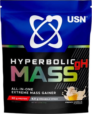 Гейнер USN Hyperbolic Mass All-in-One (1кг, французская ваниль) - 