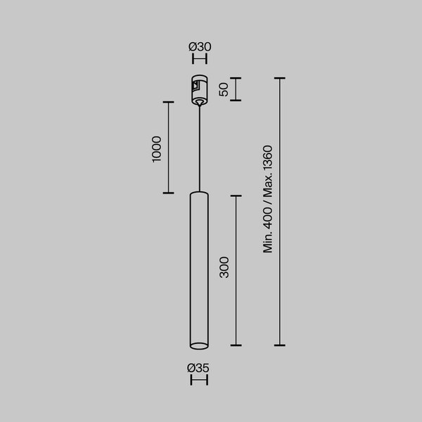 Трековый светильник Maytoni Focus Led Flarity TR155-1-5W4K-B