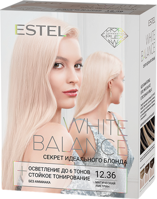 Крем-краска для волос Estel White Balance 12.36 (магический аметрин) - 