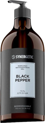 Гель для душа Synergetic Парфюмированный Черный перец (750мл) - 