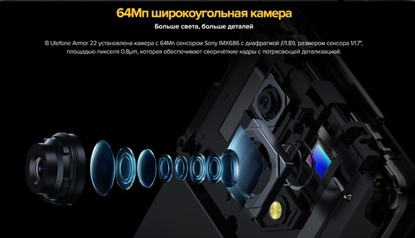 Смартфон Ulefone Armor 22 8GB/256GB (черный)