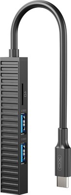 USB-хаб XO Разветвитель 4-в-1 / HUB014B - 