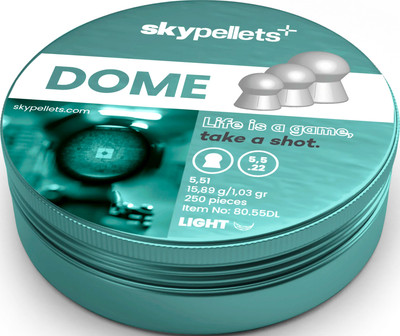 Пульки для пневматики Skypellets Dome Light 5.5мм(.22) 1.03г (250шт) - 