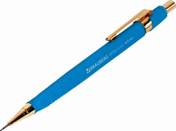 Механический карандаш Brauberg Extra Gold. С набором грифелей / 181964