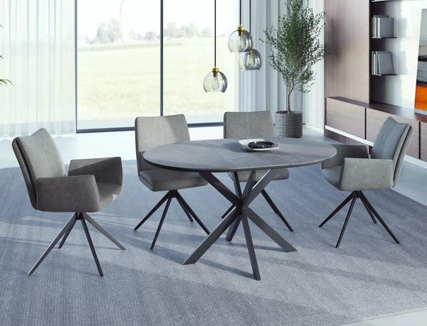Купить Обеденный стол Signal Gaston Ceramic 100-135x100 в Гродно