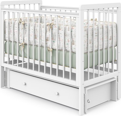 

Детская кроватка, Baby Master Ariel 02 ящик-маятник ЛДСП