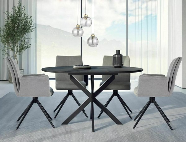 Купить Обеденный стол Signal Gaston Ceramic 100-135x100 в Бобруйске