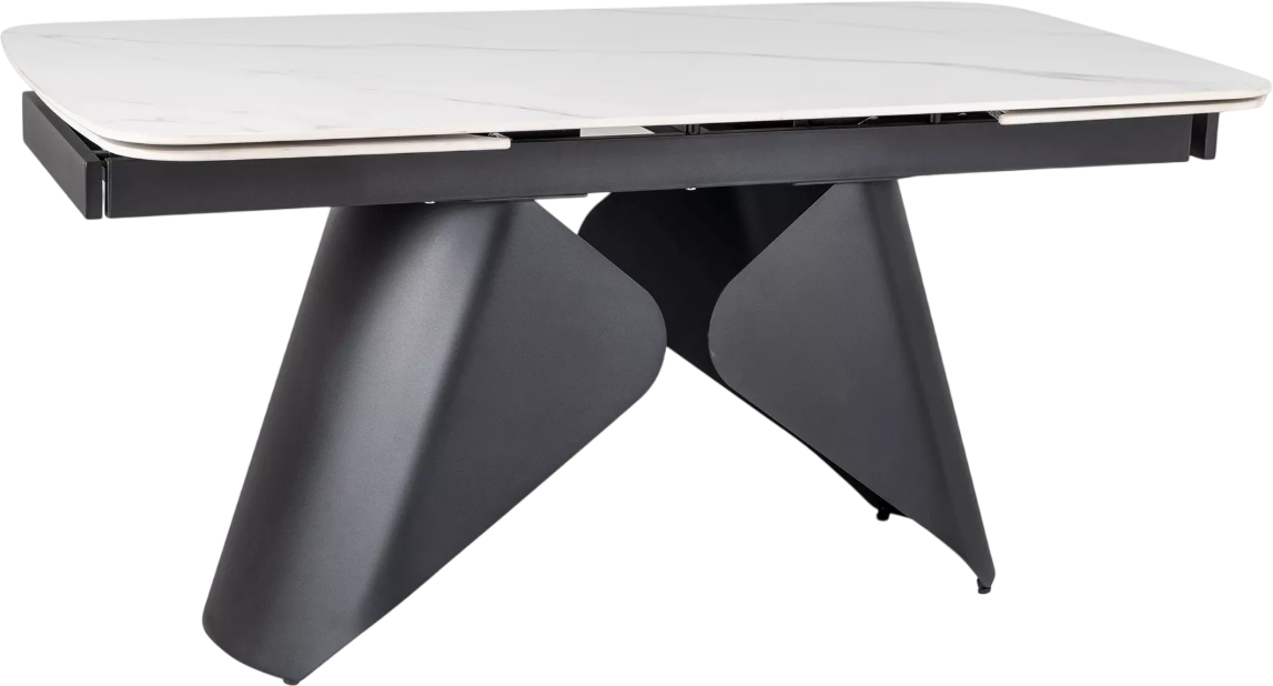 Обеденный стол Signal Armando 160-240x90 (белый/черный)