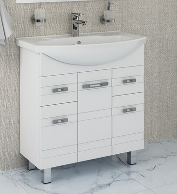 Тумба под умывальник Runo Турин 85 (напольная) -