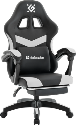 Кресло геймерское Defender Runa Pro / 64813 (черный/белый) -