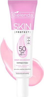 Крем для лица Bielenda Skin Protect Защитный SPF 50 Увлажняющий и успокаивающий (40мл) - 