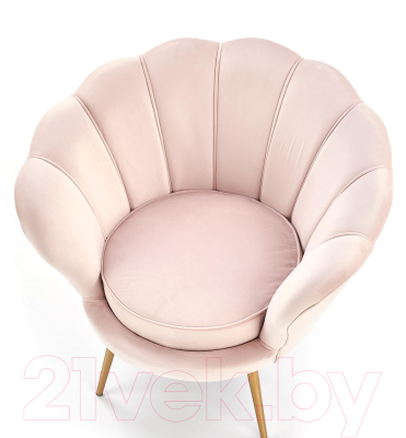 Кресло мягкое Halmar Amorino (светло-розовый)