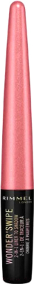 

Подводка для глаз жидкая Rimmel, Розовый, Wonder Swipe 2в1 тон 006