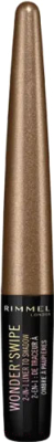 

Подводка для глаз жидкая Rimmel, Коричневый, Wonder Swipe 2 в 1 тон 015